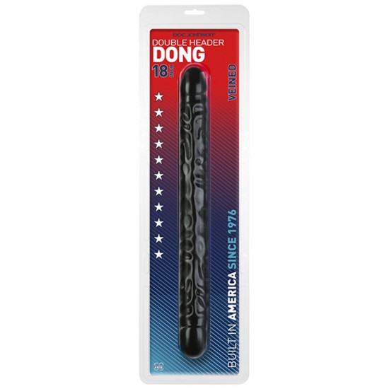 Double Header 18 Inch Veined Dong Black Double Header 18 Inch Veined Dong Black