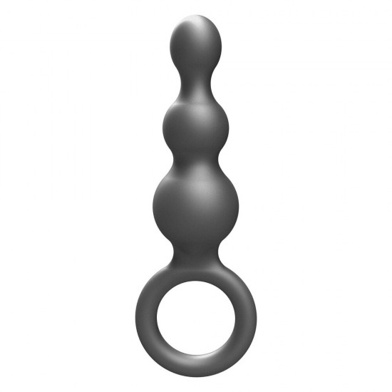 ToyJoy Buttocks The Stuffer 3 Balls Metallic Silicone Plug ToyJoy Buttocks The Stuffer 3 Balls Metallic Silicone Plug