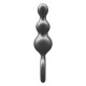 ToyJoy Buttocks The Stuffer 3 Balls Metallic Silicone Plug ToyJoy Buttocks The Stuffer 3 Balls Metallic Silicone Plug