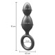 ToyJoy Buttocks The Plugger 2 Balls Metallic Silicone Plug ToyJoy Buttocks The Plugger 2 Balls Metallic Silicone Plug