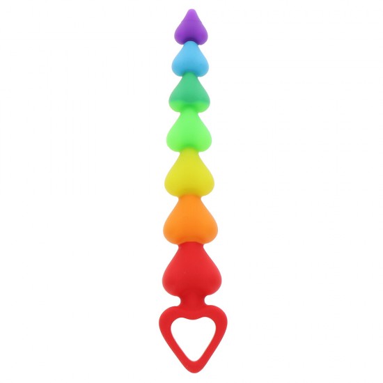 ToyJoy Rainbow Heart Anal Beads ToyJoy Rainbow Heart Anal Beads