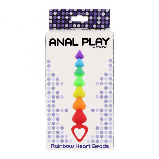 ToyJoy Rainbow Heart Anal Beads ToyJoy Rainbow Heart Anal Beads