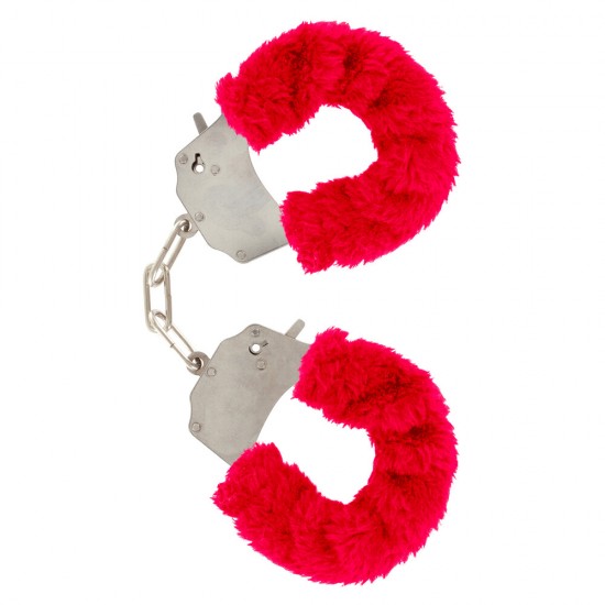 ToyJoy Furry Fun Wrist Cuffs Red ToyJoy Furry Fun Wrist Cuffs Red