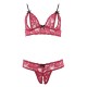 Cottelli Bra Set Open Cup and Crotchless Set Cottelli Bra Set Open Cup and Crotchless Set