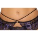 Cottelli Lilac and Black Lace Suspender Set Cottelli Lilac and Black Lace Suspender Set