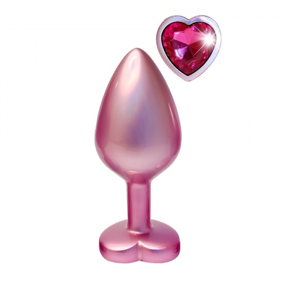 Gleaming Love Pearl Pink Butt Plug Medium Gleaming Love Pearl Pink Butt Plug Medium
