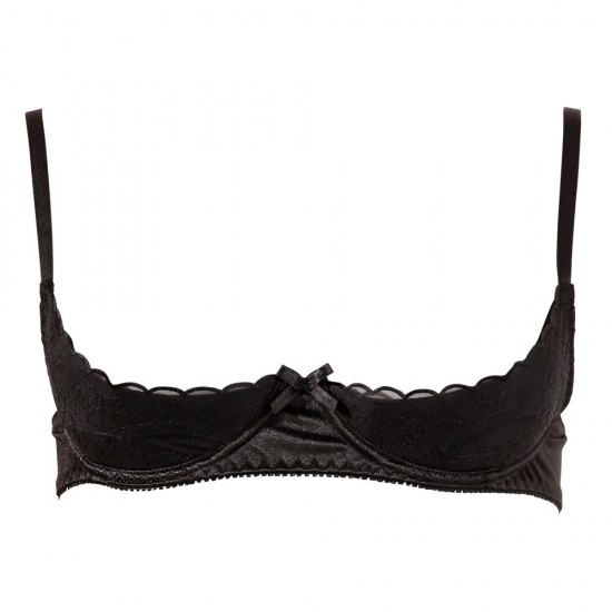 Cottelli Half Cup Bra Black Cottelli Half Cup Bra Black