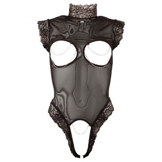 Cottelli Cupless and Crotchless sheer Body Cottelli Cupless and Crotchless sheer Body
