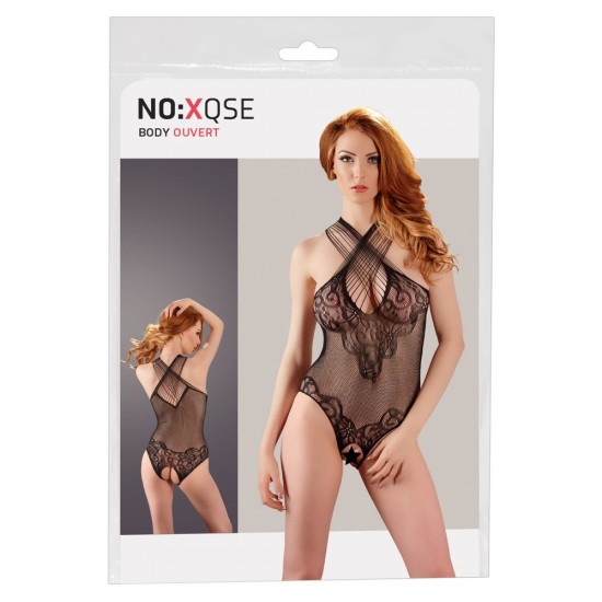 NOXQSE Lace Body Suit With Open Crotch NOXQSE Lace Body Suit With Open Crotch