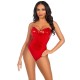 Leg Avenue Sequin Boned Bodysuit Red Leg Avenue Sequin Boned Bodysuit Red