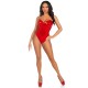 Leg Avenue Sequin Boned Bodysuit Red Leg Avenue Sequin Boned Bodysuit Red