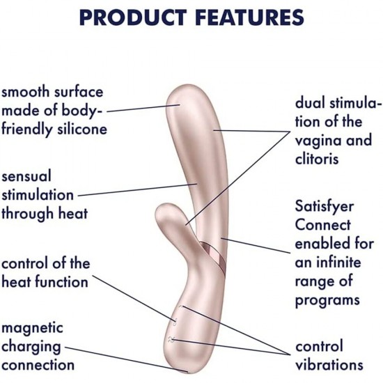 Satisfyer Hot Lover Warming Vibrator With App Control Pink Satisfyer Hot Lover Warming Vibrator With App Control Pink