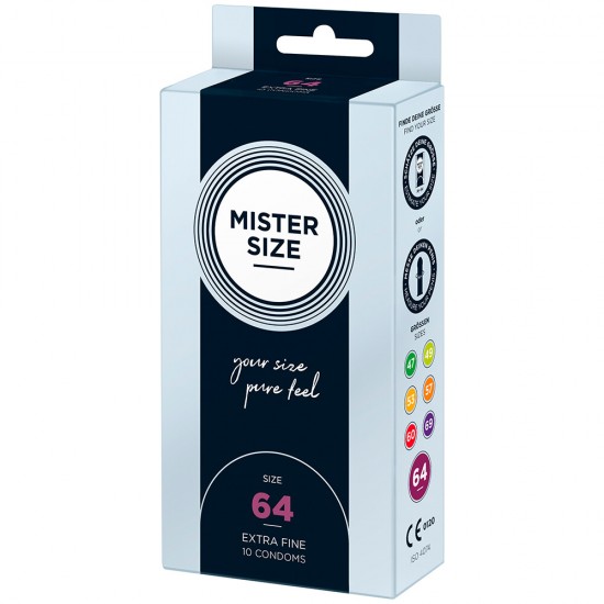 Mister Size 64mm Your Size Pure Feel Condoms 10 Pack Mister Size 64mm Your Size Pure Feel Condoms 10 Pack