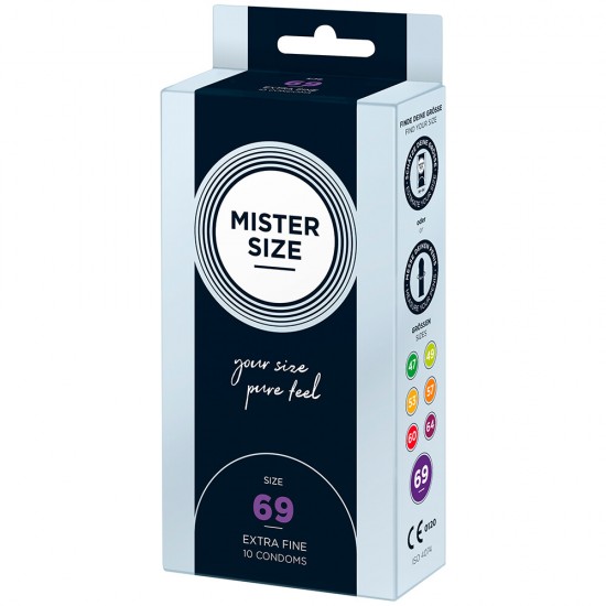Mister Size 69mm Your Size Pure Feel Condoms 10 Pack Mister Size 69mm Your Size Pure Feel Condoms 10 Pack