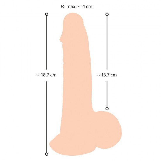 Nature Skin Dildo With Movable Skin 19cm Nature Skin Dildo With Movable Skin 19cm