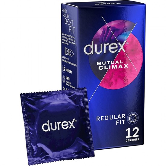Durex Mutual Climax Regular Fit Condoms 12 Pack Durex Mutual Climax Regular Fit Condoms 12 Pack