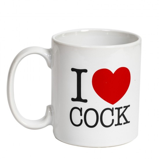 White I Love Cock Mug White I Love Cock Mug