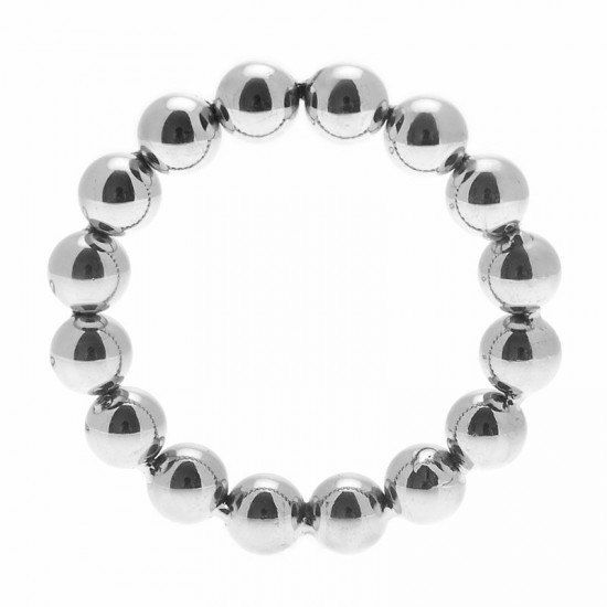 Master Series Meridian Stainless Steel Beaded Cock Ring ML Master Series Meridian Stainless Steel Beaded Cock Ring ML