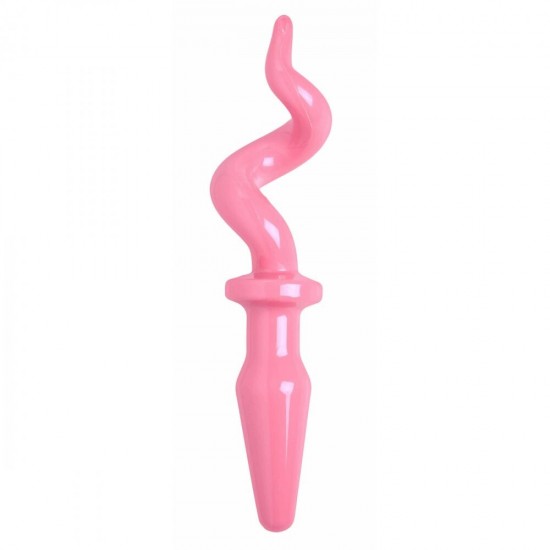 XR Pig Tail Pink Butt Plug XR Pig Tail Pink Butt Plug