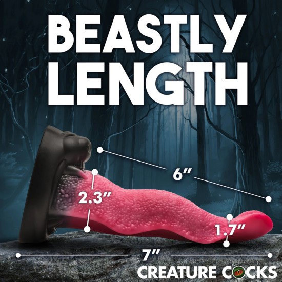 Wolfs Lick Maw Silicone Dildo Wolfs Lick Maw Silicone Dildo