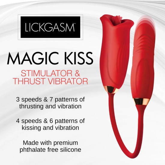 Play Hard Magic Kiss Clitoral Stim and Thursting Vibe Play Hard Magic Kiss Clitoral Stim and Thursting Vibe