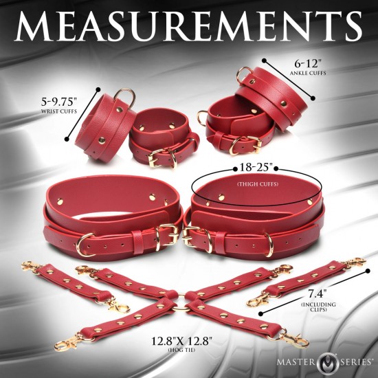 Master Series Thigh, Wrist, Ankle Hog Tie Restraints Master Series Thigh, Wrist, Ankle Hog Tie Restraints