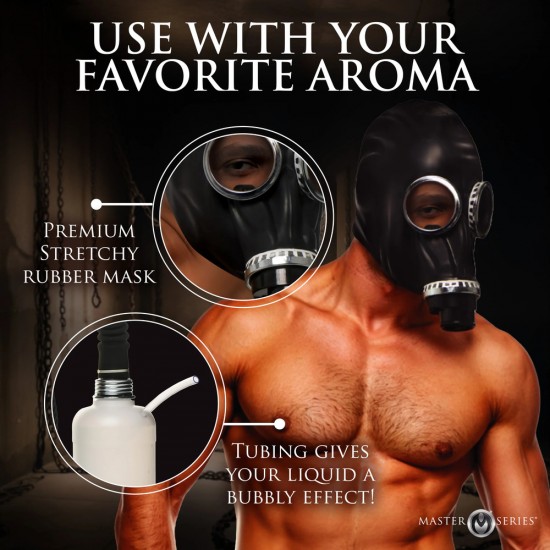 Master Series Dark Inhaler Gas Mask with Bottle Master Series Dark Inhaler Gas Mask with Bottle