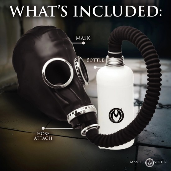 Master Series Dark Inhaler Gas Mask with Bottle Master Series Dark Inhaler Gas Mask with Bottle