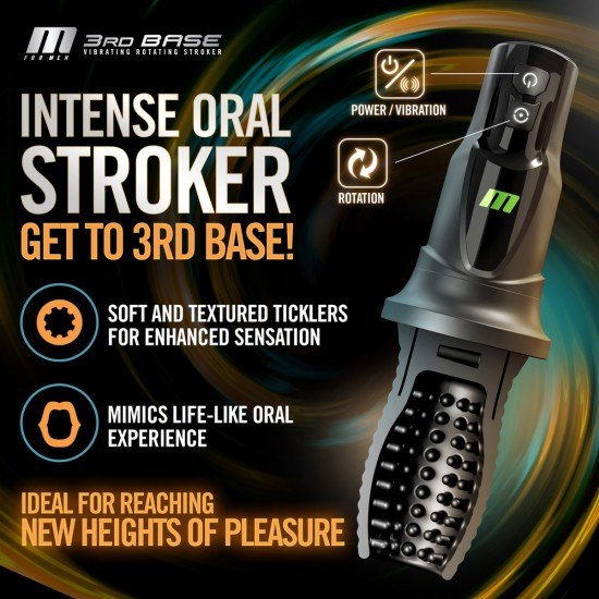 3RD Base Vibrating Rotating Masturbator 3RD Base Vibrating Rotating Masturbator