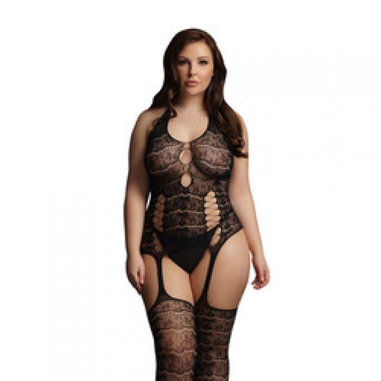 Le Desir Lace Suspender Bodystocking UK 14 to 20 Le Desir Lace Suspender Bodystocking UK 14 to 20