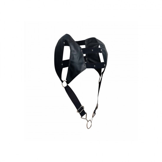 Male Basics Dngeon Crop Top Cock Ring Harness Male Basics Dngeon Crop Top Cock Ring Harness