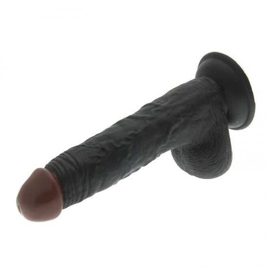 Hoodlum 8.5 Inch Realistic Black Dildo Hoodlum 8.5 Inch Realistic Black Dildo