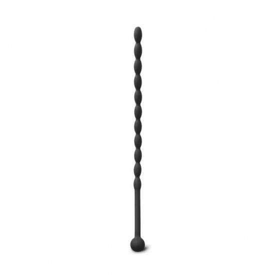 6 Inch Black Silicone Beaded Penis Sound Plug 6 Inch Black Silicone Beaded Penis Sound Plug