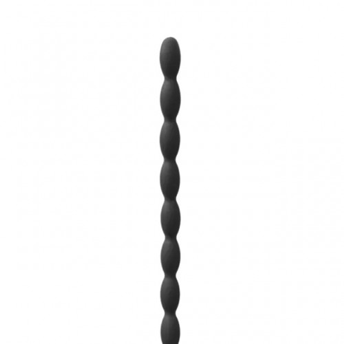 6 Inch Black Silicone Beaded Penis Sound Plug