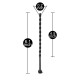 6 Inch Black Silicone Beaded Penis Sound Plug 6 Inch Black Silicone Beaded Penis Sound Plug