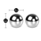 Stainless Steel Duo Balls Stainless Steel Duo Balls
