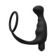 Black Silicone Anal Plug Vibrator with Cock Ring Black Silicone Anal Plug Vibrator with Cock Ring