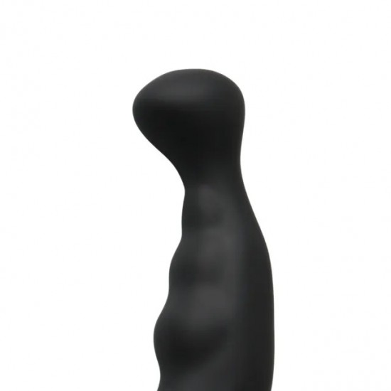 Black Silicone Anal Plug Vibrator with Cock Ring Black Silicone Anal Plug Vibrator with Cock Ring
