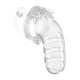 Man Cage 12 Male 5.5 Inch Clear Chastity Cage With Anal Plug Man Cage 12 Male 5.5 Inch Clear Chastity Cage With Anal Plug