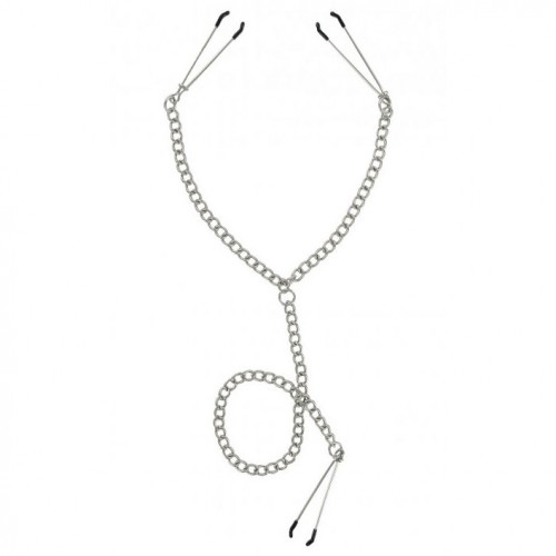 Master Series Nipple To Clit Tweezer Clamp Set