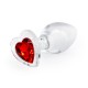 Crystal Desires Glass Heart Medium Butt Plug Crystal Desires Glass Heart Medium Butt Plug