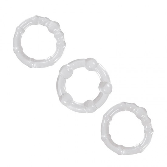 NS Novelties Renegade Intensity Rings Cock Rings Clear NS Novelties Renegade Intensity Rings Cock Rings Clear