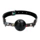 Ouch Breathable Ball Gag With Printed Leather Straps Ouch Breathable Ball Gag With Printed Leather Straps