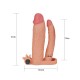 Lovetoy 3 Inch Vibrating Double Extender Flesh Pink Lovetoy 3 Inch Vibrating Double Extender Flesh Pink