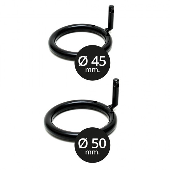 Black Metal Male Chastity Device With Padlock Black Metal Male Chastity Device With Padlock