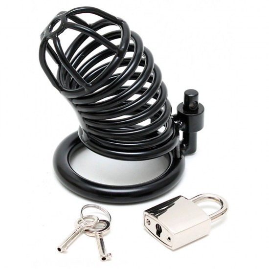 Metal Male Chastity Device With Padlock Metal Male Chastity Device With Padlock