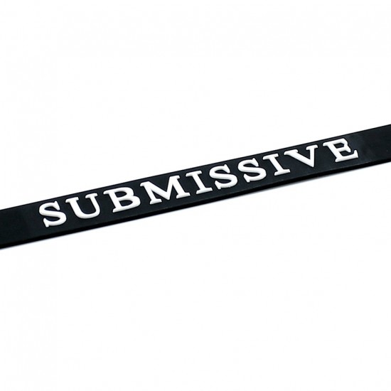 Black Silicone Submissive Collar Black Silicone Submissive Collar