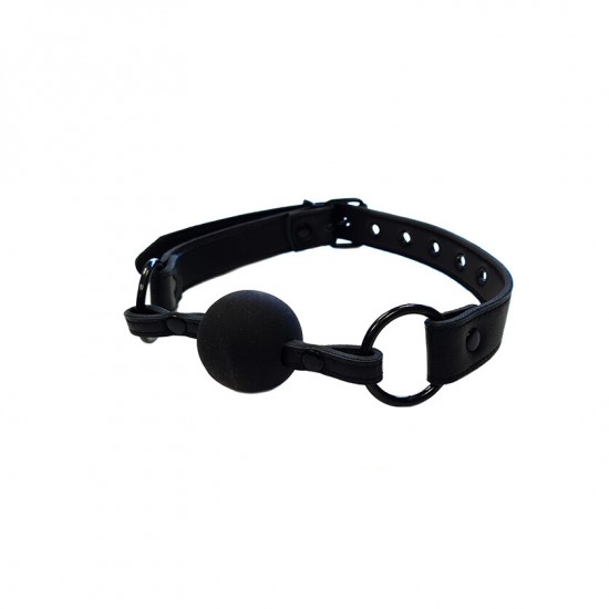 Rouge Garments Plain Black Collar and Gag Rouge Garments Plain Black Collar and Gag