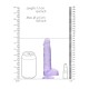 RealRock 6 Inch Purple Realistic Crystal Clear Dildo RealRock 6 Inch Purple Realistic Crystal Clear Dildo