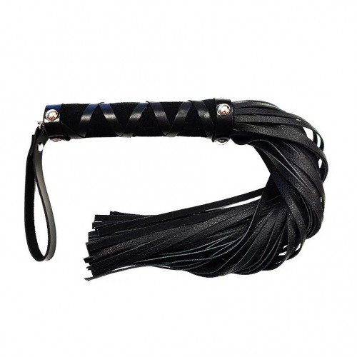 Rouge Short Leather Flogger With Studs